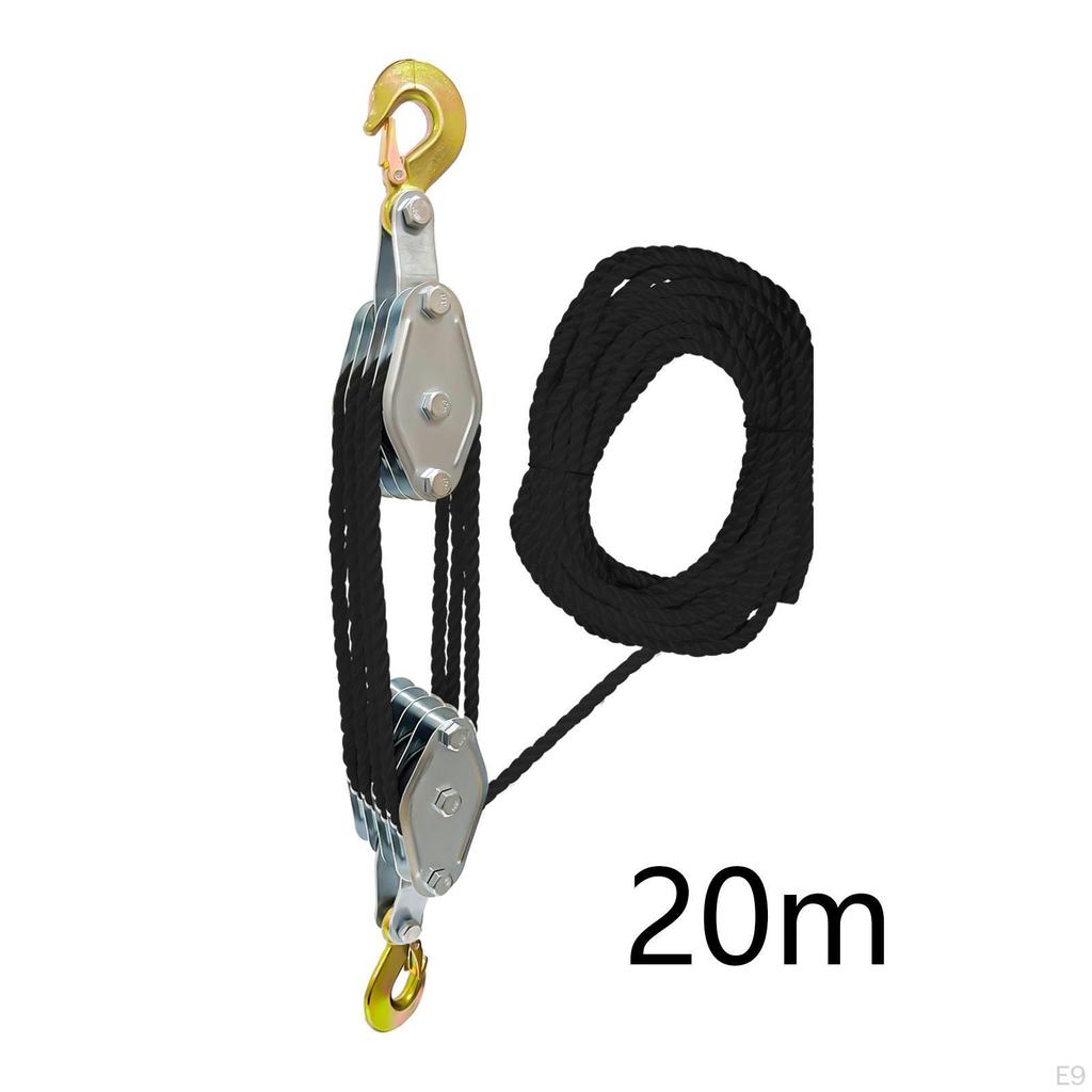 Lift for Heavy Loads, Rotating Pulley Made of Steel