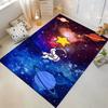Astronaut with Star In Space Pattern Rug Suitable for Use As an Anti-slip Game Mat for Living Room and Bedroom Sofas