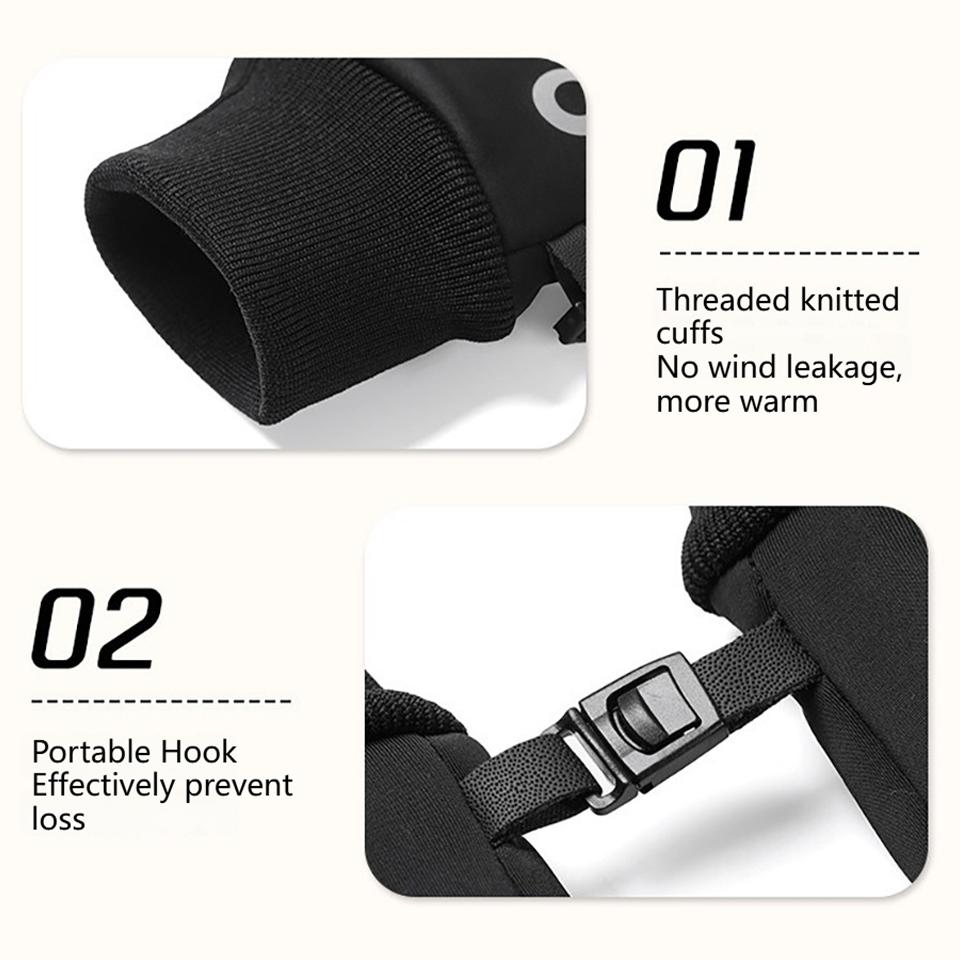 Getinfit Cycling Gloves Winter Boys Girls Cycling Running Sports Outdoor Soft Warm Anti-Slip Waterproof Snow Play Touch Screen