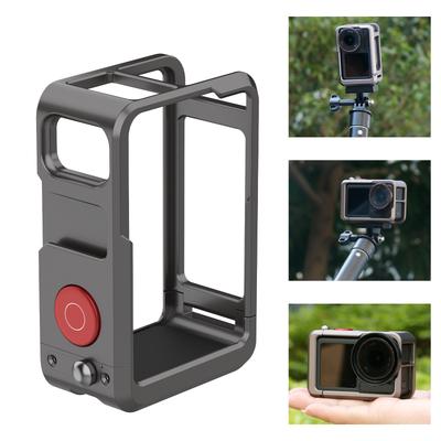 FLW042 כלוב למצלמת DJI Action 5 Pro/4/3 מסגרת הרחבה רב-ממשקית מסגסוגת אלומיניום