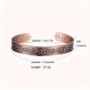 European and American Retro Water Ripple Magnetic Antique Red Copper Popular Opening Adjustable Magnet Energy Bracelet