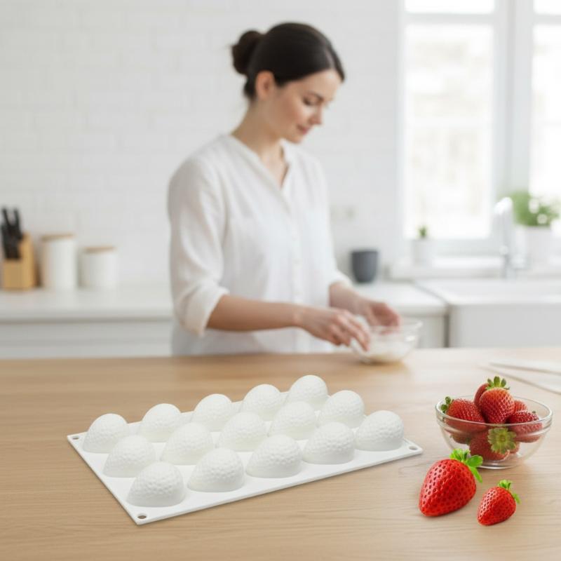New Silicone Baking Molds For Strawberry Fruit Dessert Mousse Mold Silicone Cake Mold Cake Decorations Reusable Making Moulds
