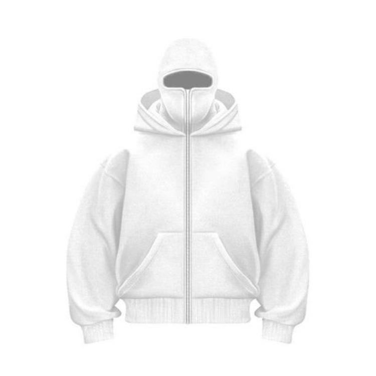 Warm Winter Hoodie Coat Unisex Thick Double Hooded Sweatshirt Jacket Loose Fit Casual Solid Color