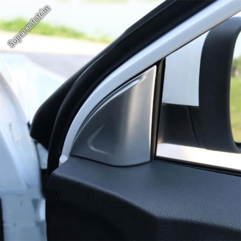 For MG ZS 2018 -  Car Accessories A-pillar Inner Window Triangle Tweeter Audio Speaker Frame Decoration Cover Trim Interior