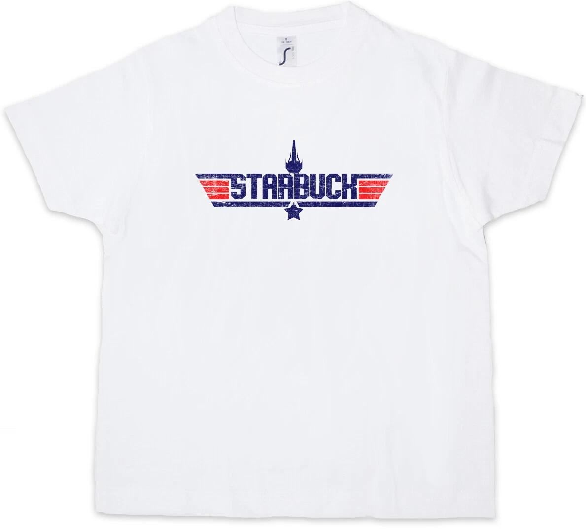 Starbuck Kids Boys T-Shirt Top Battlestar Fun Kara Gun Galactica Space Ship- 130