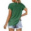 Women's Summer V-neck Raglan T-shirt Short Sleeved Top for Women Shirt