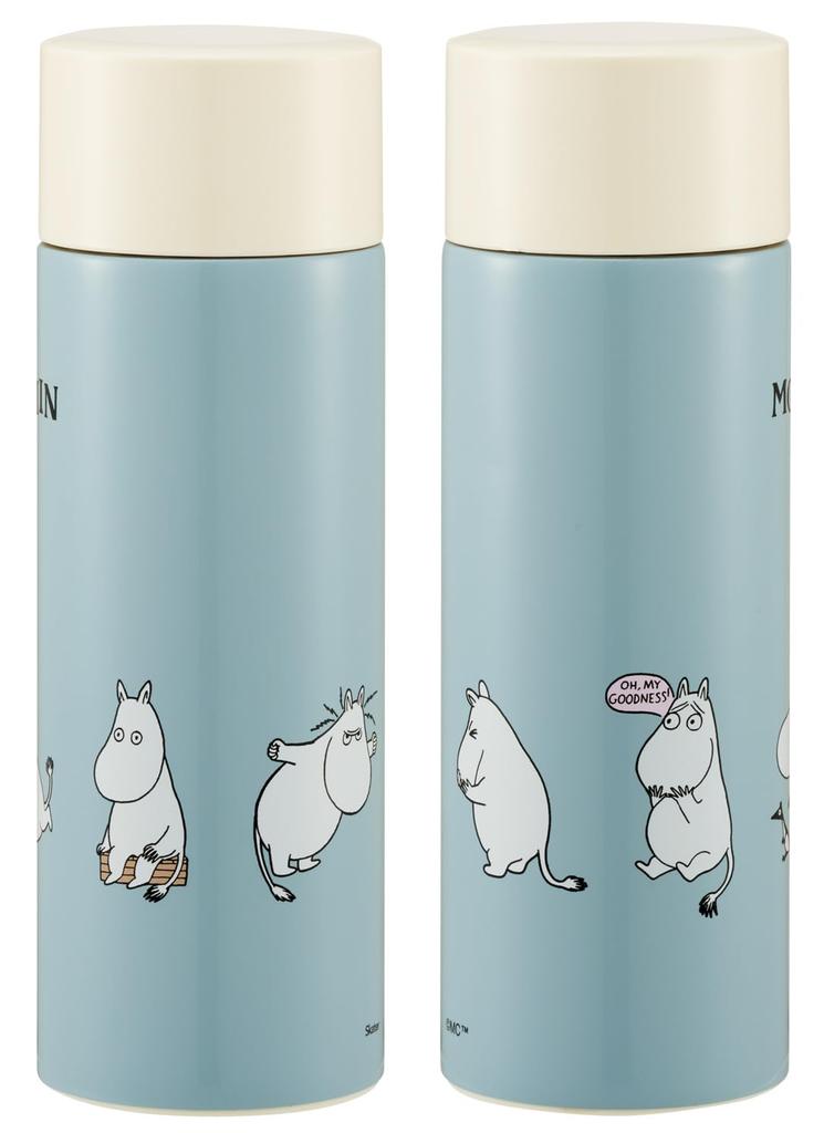 Skater Stainless Steel Water Bottle 350ml, Vacuum Insulated, Keeps Drinks Hot or Cold, Moomin Design, Unique SMBC4B-A