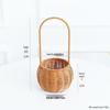 Handheld Woven Rattan Basket: Ideal for Flowers, Fruit, Gifts, Storage, and Souvenirs - Perfect for Flower Shops and Children's Day Celebrations.
