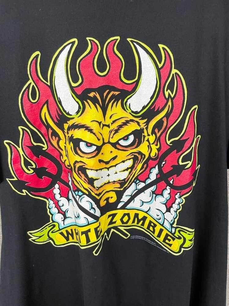 1994 White Zombie Band Shirt Short Sleeve Black men Unisex S5XL VE010 Unisex T-Shirt S