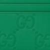 Gucci Allover Double G Logo Leather Card Holder Men's Green