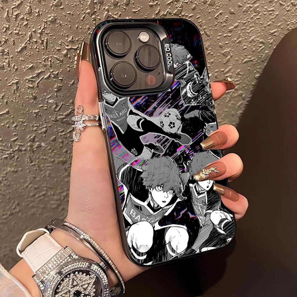 Blue Lock Ranze Kurona Translucent Mobile Phone Case for iPhone 17 16 15 14 13 12 11 X XR XS Air Pro Max Plus Colorful Cover