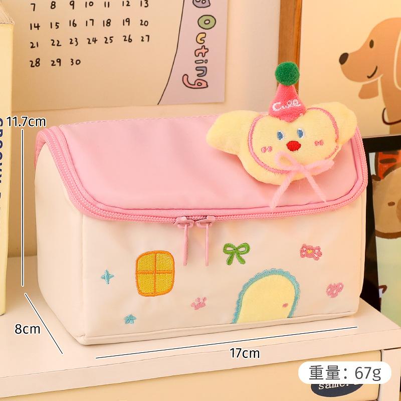 Small House Pencil Case Large Capacity Student Stationery Bag High Value Storage Bag Girls Classification Cosmetic Bag