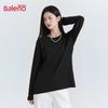 Baleno Women's Loose Fit Round Neck Long Sleeve T-Shirt