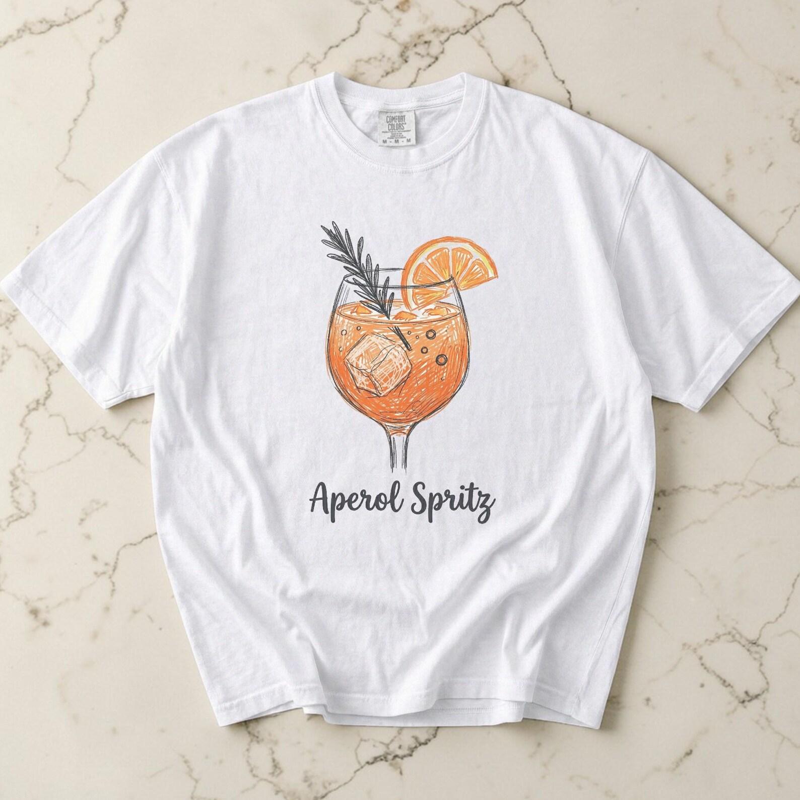 Aperol Spritz Shirt, Italian Cocktail Graphic Tee, Comfort Colors Unisex T shirt, Spritz Lover Gift, La Dolce Vita, Summer Aperitivo Tee 2XL