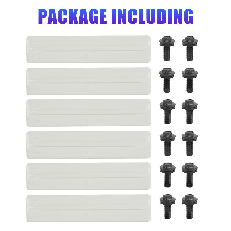 18pcs Roof Rack Removal Delete Kit White For Toyota FJ Cruiser 2007 2008 2009 2010 2011 2012 2013 2014 75596-35020 90119-08C47 1 set