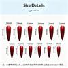 24Pcs New Detachable Solid Color Fake Nails Wearable Bright Long Ballet False Nails Full Cover Manicure Press-On Nails Women
