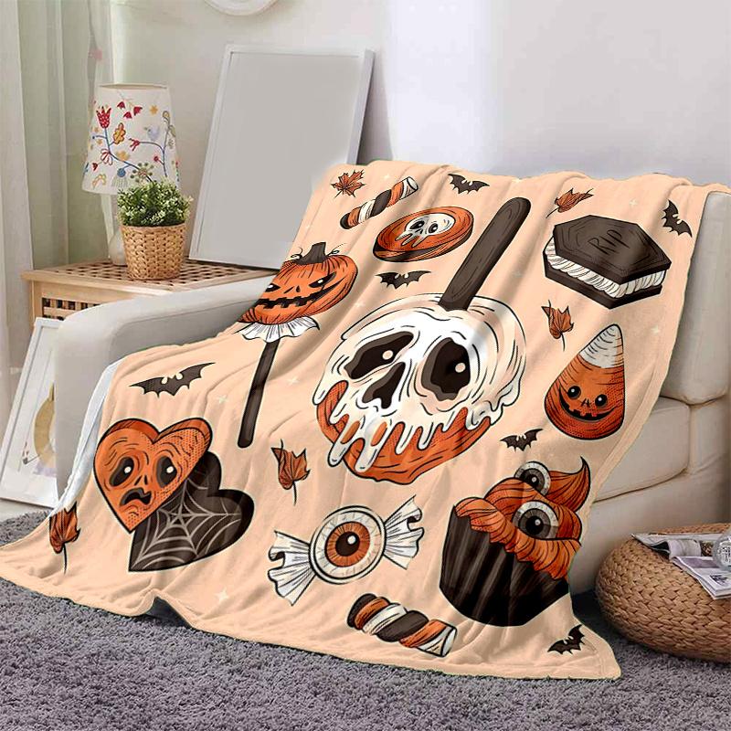 1pc Halloween Pumpkin ideas Blanket  Soft Throw for Room Decor, Perfect Gift