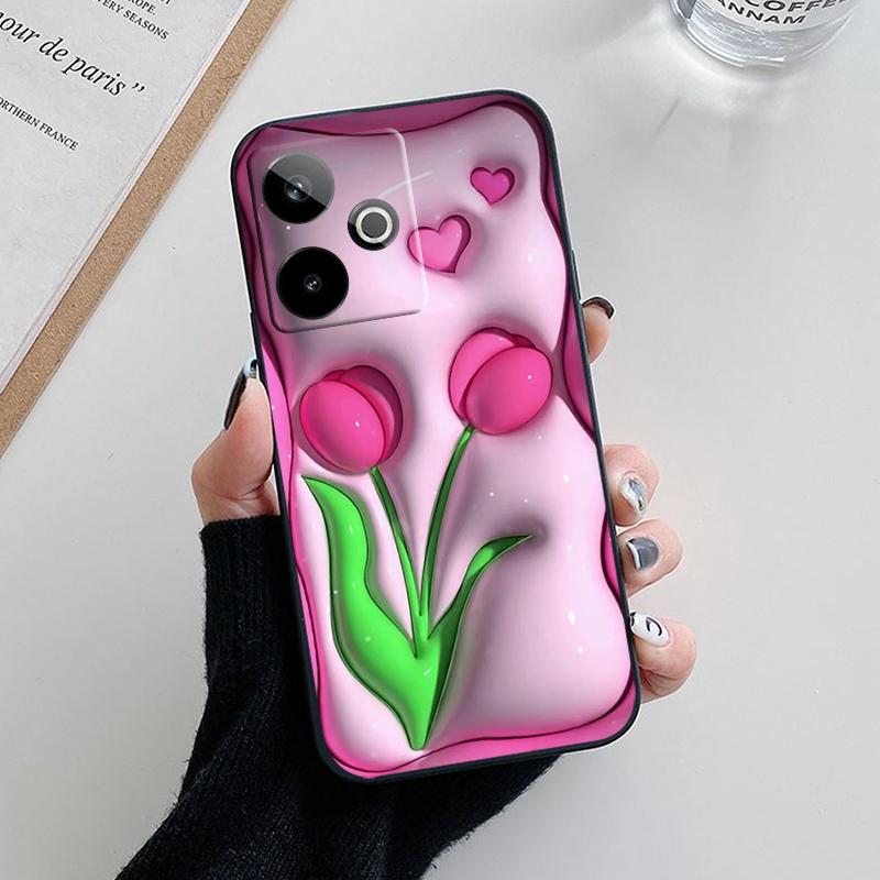 For Realme GT 7T GT7 Case Fashion Soft Silicone Back Cases for Realme GT 7 Pro Phone Cover Realme GT7 T etui Fundas Cute Cartoon