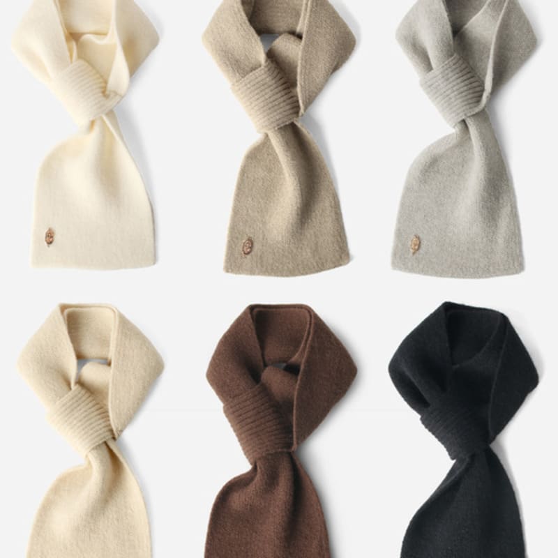 

Masmarulez Msrz easy hole pendant knit muffler_6colors Brown_Not selected