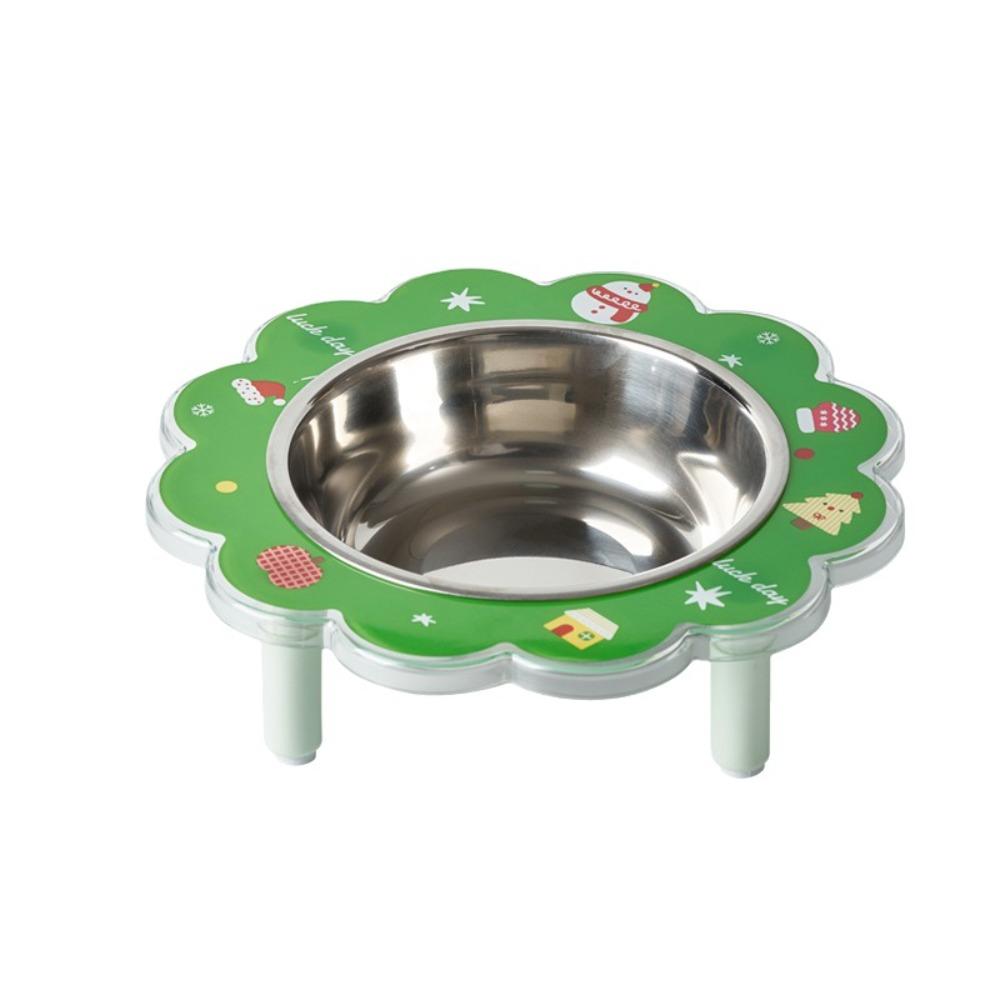 Edelstahl Haustier Futter Napf Blumenform Hund Wassernapf Nackenschutz Napf Für Innengebrauch