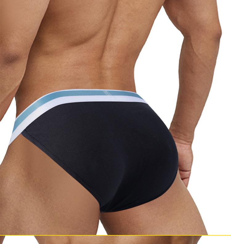 Men's Sexy High-Cut Low-Stretch Cotton Briefs