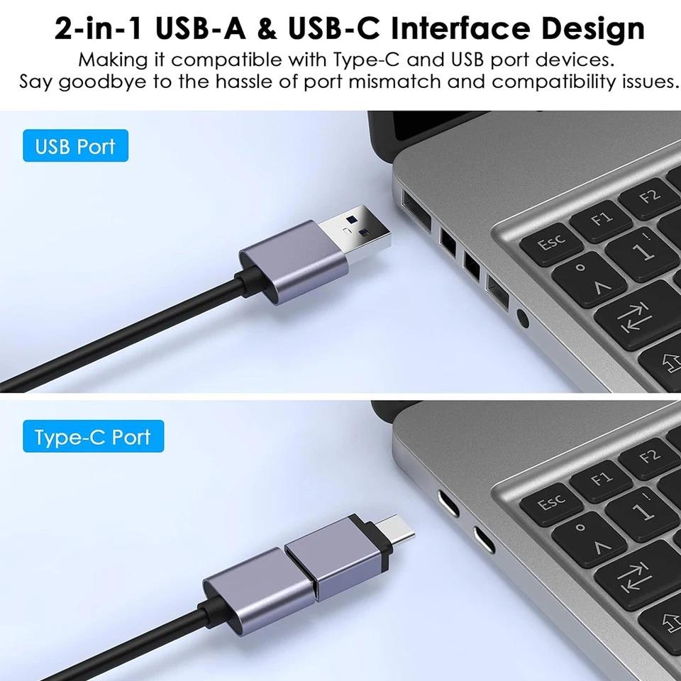 USB 3.0 Video Capture Card 4K HDMI To USB/Type-C Game Grabber Record Video Audio Recording for Switch Xbox PS4/5 Live Broadcast