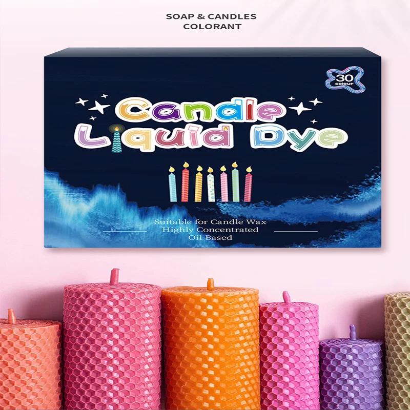 Zestaw barwników do świec Materiały do samodzielnego robienia świec Zestaw pigmentów do barwienia Barwnik woskowy Pigment do produkcji świec Aromaterapia Soja SB067