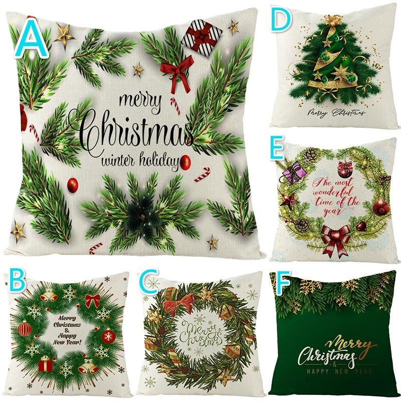 Husa de perna din bumbac in 45*45 Fata de perna de Craciun Perne de canapea Fete de perna Fete de perna Decor pentru casa