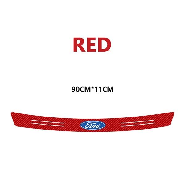 Car Carbon Fiber Trunk Tail Bumper Protector Sticker Accessory For Ford Ranger Focus Kuga Mustang ST Transit Mondeo Fusion Fiest