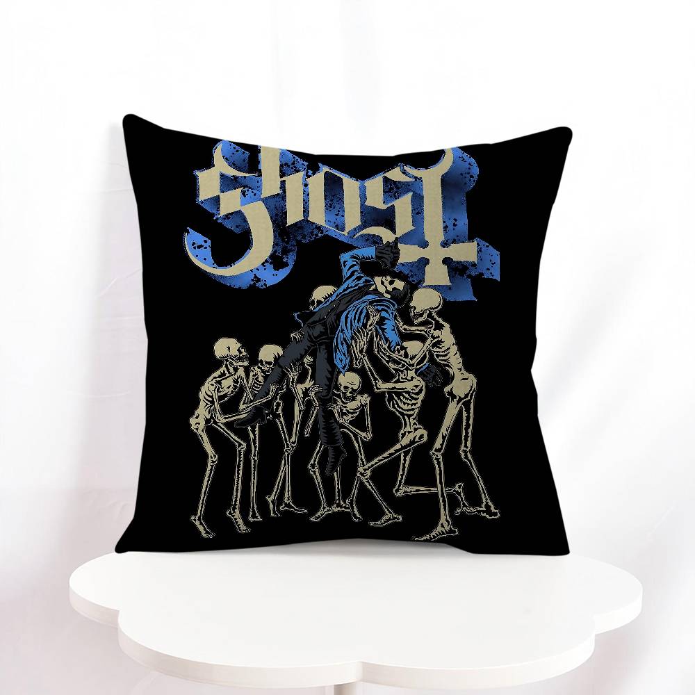 G-Ghost Band Tecknad Kudde Anime Kudde Soffa Säng Huvudkudde Överdrag Kuddfodral 45x45 Cm Mode
