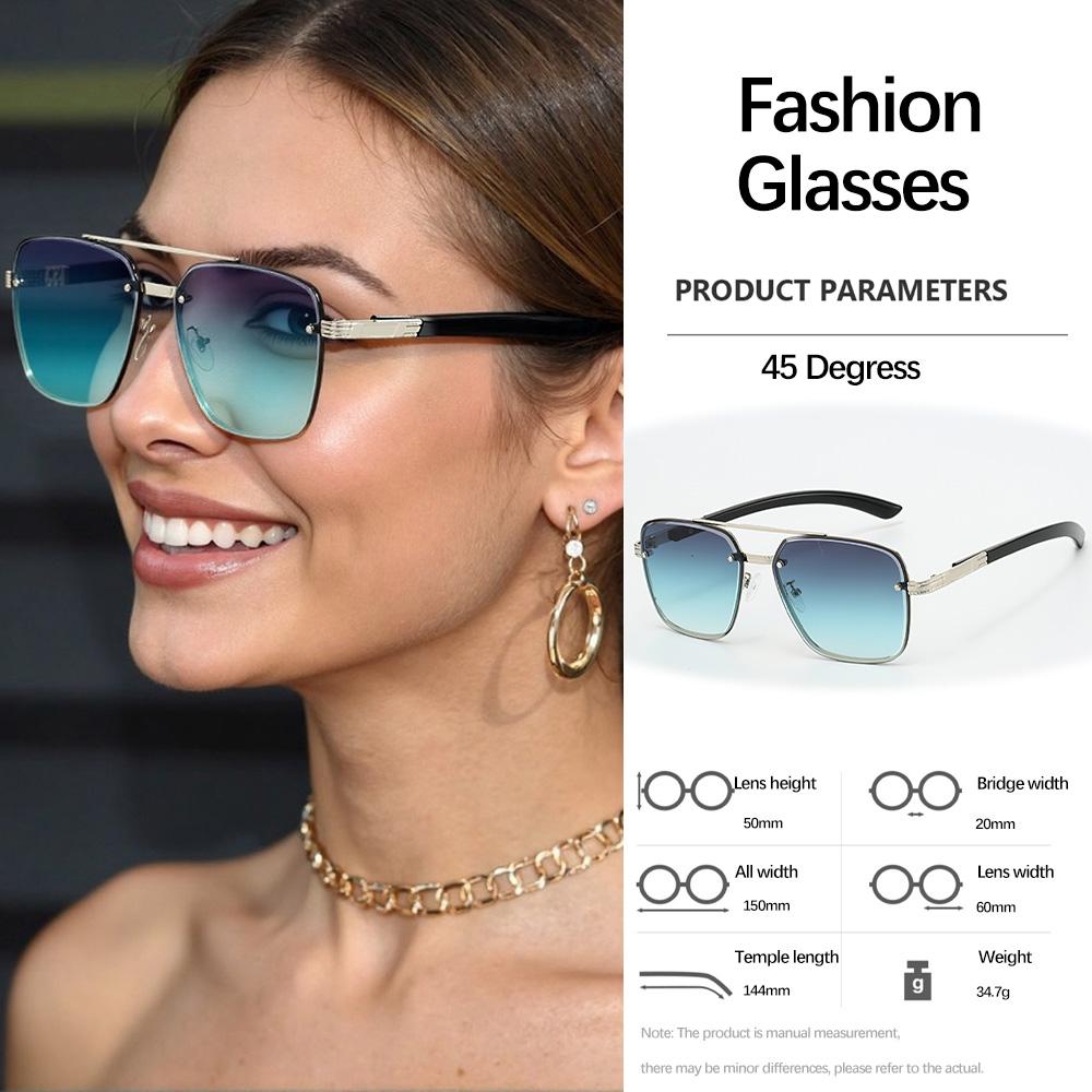 

Vintage Metal Material Framed Sunglasses with Minimalist Design Vintage Retro and Stylishable Commuting Eyeglasses Versatile for Daily Use