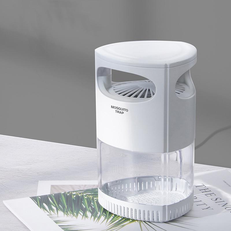 Lámpara Asesina de Mosquitos UV Silenciosa Fotocatalizador Matamoscas 1 Pieza Carga USB Fácil de Limpiar para Uso en Hogar Hotel Dormitorio