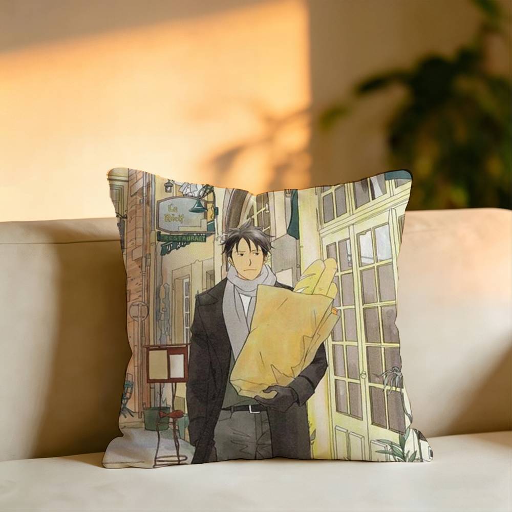 Hot Anime NNodame Cantabile Pillow Case Square DoubleSided Sofa Cushion Cover Bedroom Bedside Pillow