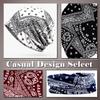 ONE LIMITATION Paisley Print Knit for Men and CP110 Hat, 2-Way, Women, (Black)