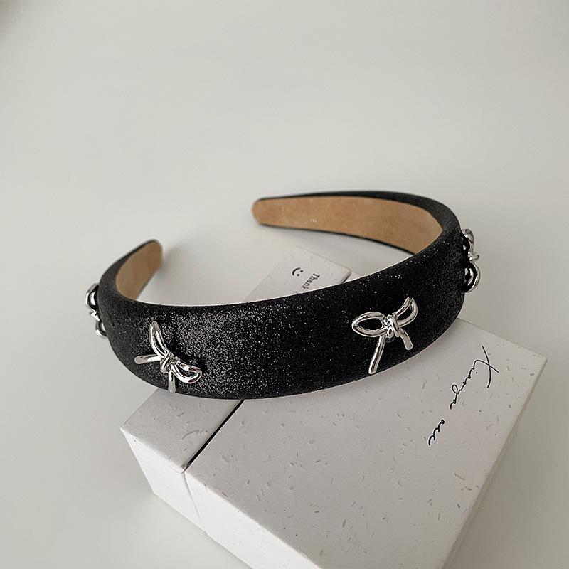 

Премиум блестящий бант повязка на голову милый крутой стиль простой универсальный индивидуальный модный темперамент головной убор аксессуары для волос повязка на голову