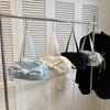 Women's Casual Large Capacity Shoulder Bag Korean Style Armpit Bag Sweet and Soft Bow Bag