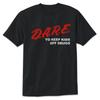 Dare Retro D A R E T-Shirt 90er Vintage-Stil Design vintage Gewaschen Dehnbar Stilvoll Lässig Streetwear Unisex Mode