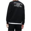 Fila Fusion College Style Fashion Simple Letter Round Neck Knitted Color Block Sweatshirt Men sweatshirt Black T11M342205F-BK