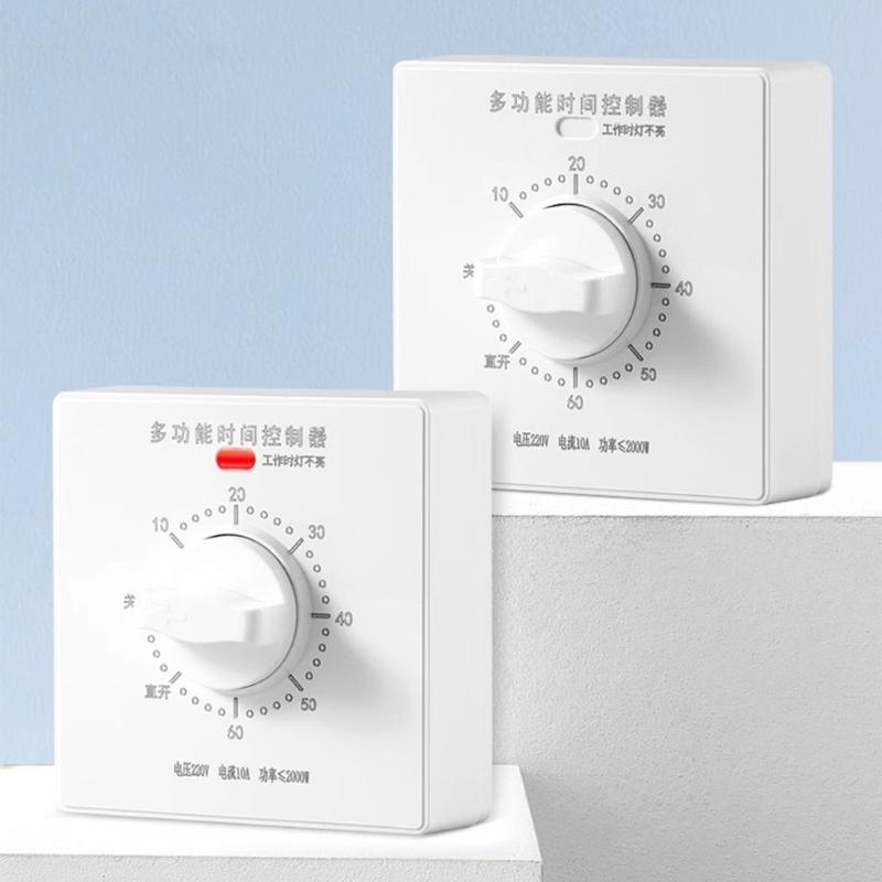 86 Type Mechanical Timer Switches with Adjustable Delay and Indicators Light Suitable for Various Wall Installations