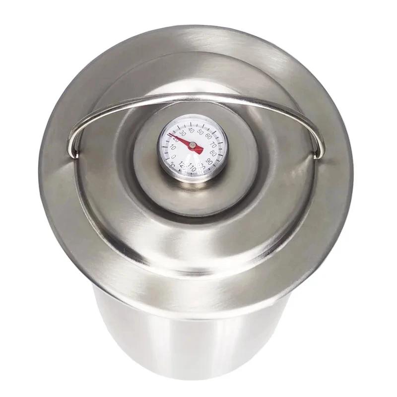 Stainless Steel Meat Press Cooker Big Capacity Ham Press Maker Round Shape Deli Meat Press Mold Designed For Pork Poultry Ham Maker