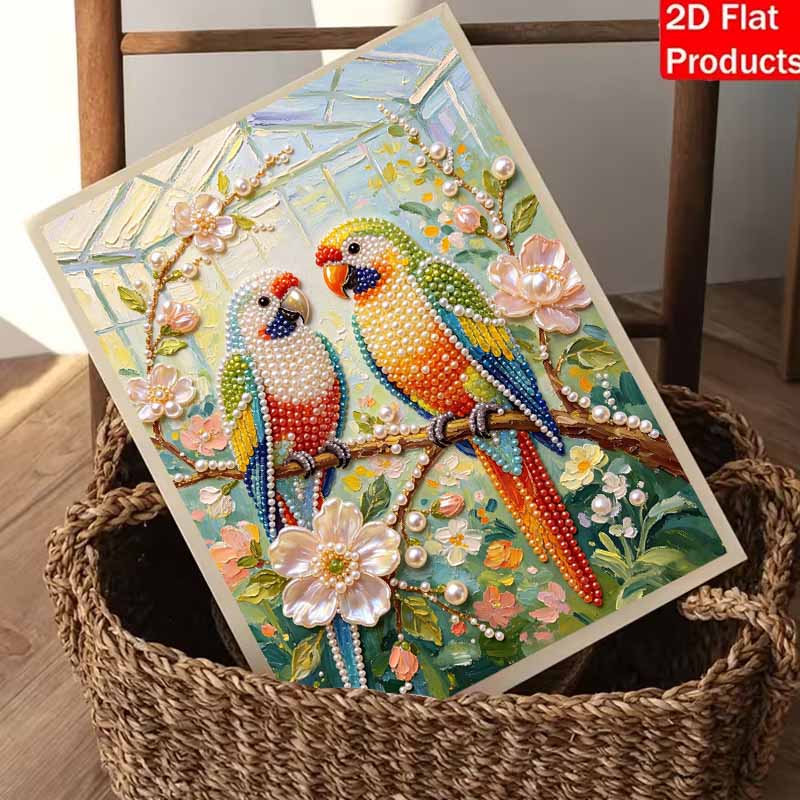 Parrot Pearl Painting Handmade DIY 5D Creative Ornaments Living Room Home Decoration Painting