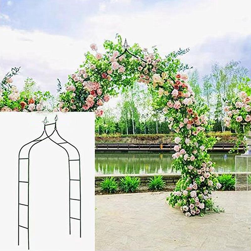 255X140X38cmWedding Garden Plant Climbing Rose Arch Flower Stand Vine Support Grape Trellis Outdoor Courtyard