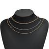 2Meters Stainless Steel PVD Gold Textrued Cable Chain for DIY Girls Necklace Women Bracelet Jewelry Earrings Making Supplies