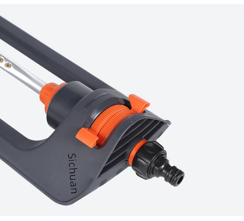 Large-Area 19-Hole Automatic Oscillating Sprinkler for Lawn and Site Maintenance