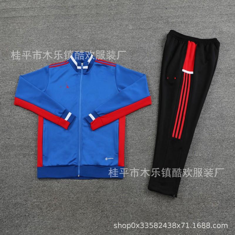 AJ Tracksuit Set Long Zip Football Training Suit No Team Men Women Sportswear
