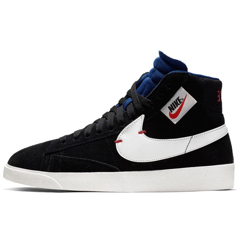 

Nike Женские кроссовки Blazer Mid Rebel XX Черный Королевский синий Обувь для скейтборда BQ4022-005 38.5