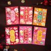 6 Pcs Cute 2025 Red Envelope Bag Cartooon New Year Red Packet Creative Lucky Red Pocket  Weeding