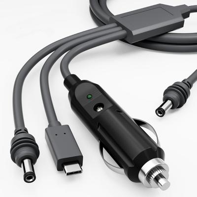 Fast Speed Mini Cable 3 In 1 10ft USB C Car Charger DCDC Cable for Efficient Charging Solution