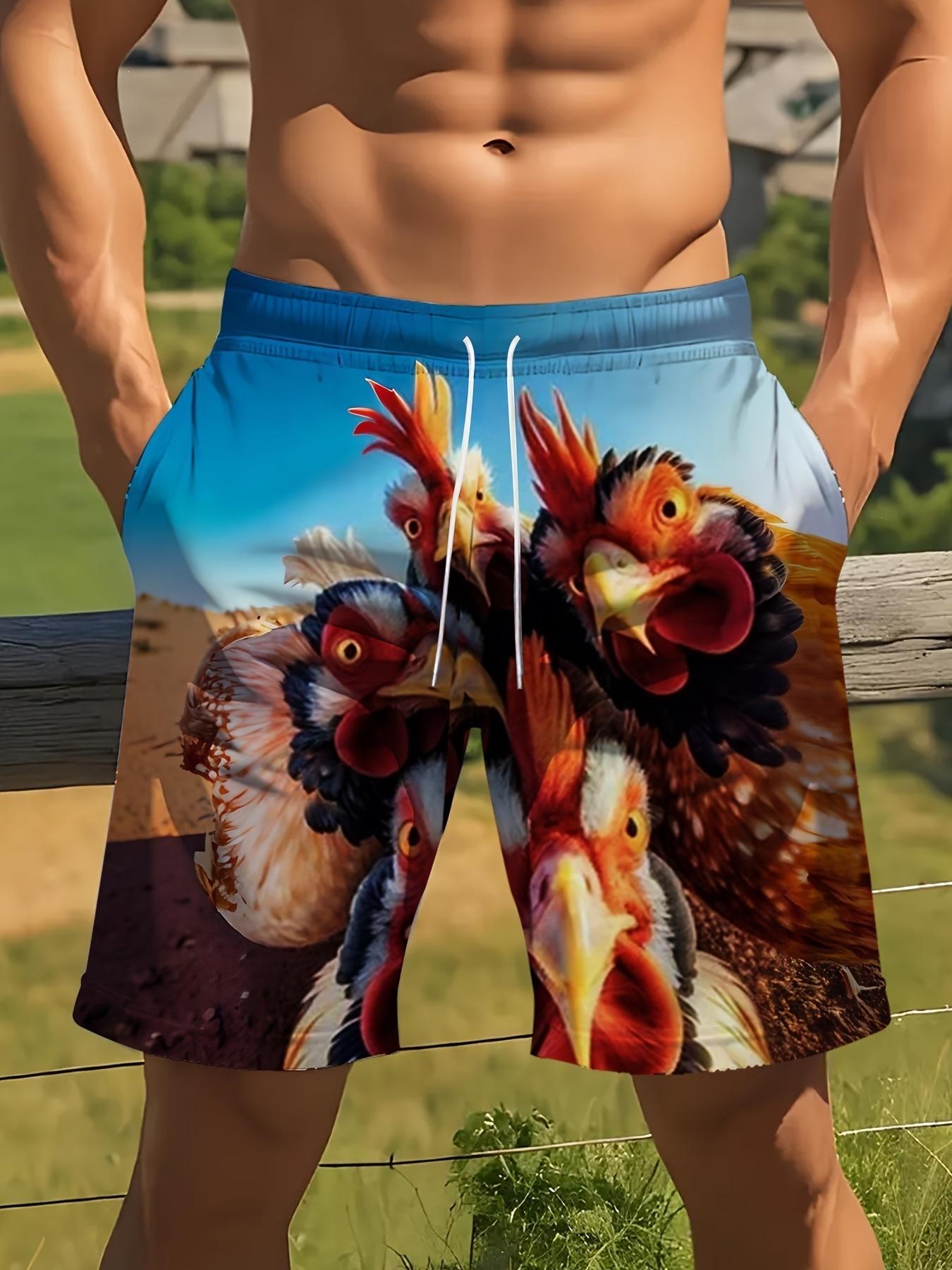 Men s Casual Shorts Outdoor Wear Creative Colorful Fun 3D Printed Shorts Loose Casual Plus Size Breathable Vacation Style Summer Versatile Shorts S