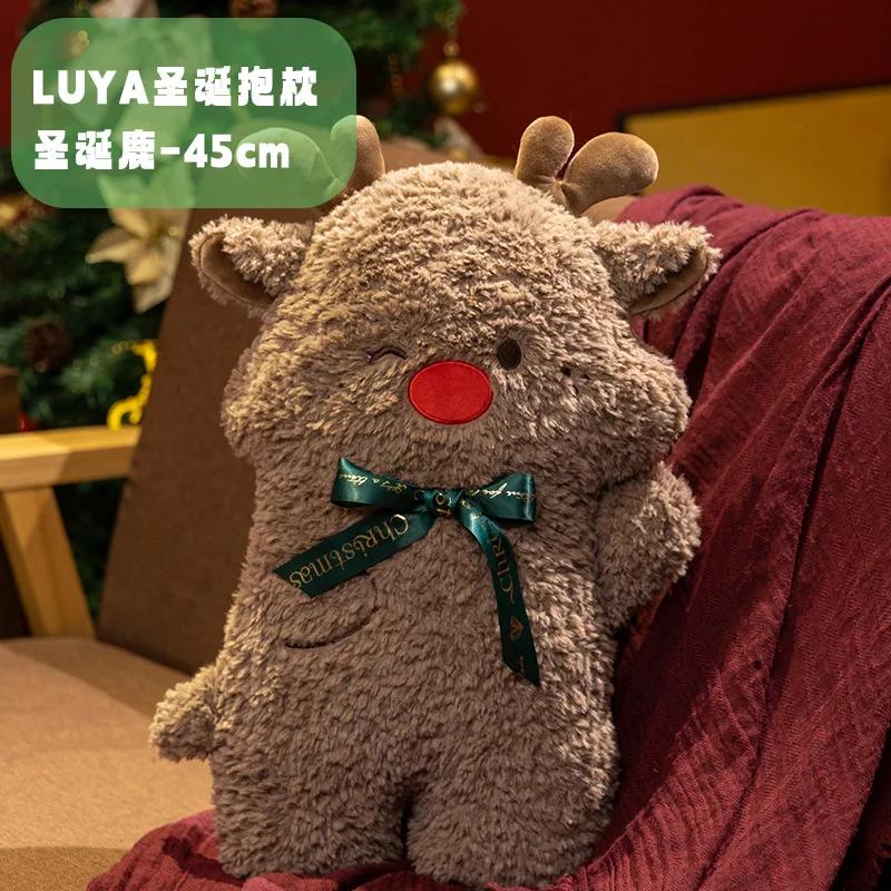 New and Cute Christmas Santa Claus Ornaments Christmas Tree Pillows Bay Window Decorations Dolls Cushions Sofa Pillows